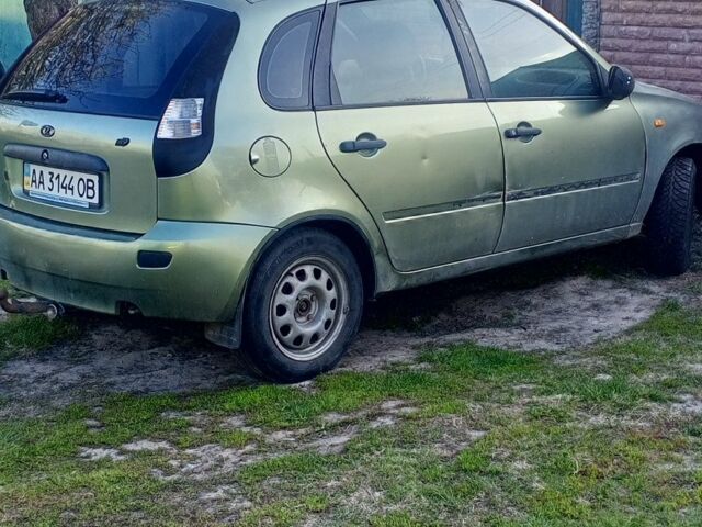 Зеленый ВАЗ 1119 Калина, объемом двигателя 1.6 л и пробегом 190 тыс. км за 1000 $, фото 1 на Automoto.ua