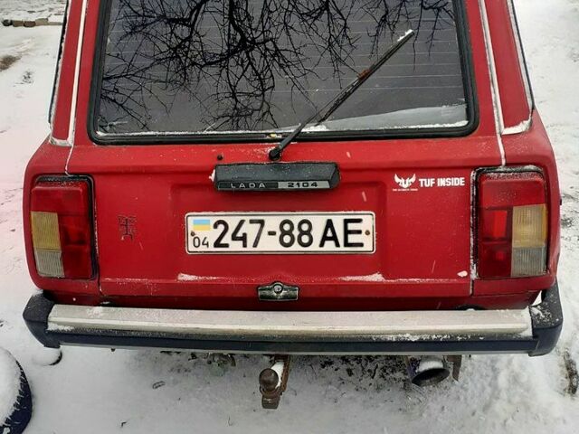 Красный ВАЗ 2104, объемом двигателя 1.5 л и пробегом 377 тыс. км за 640 $, фото 1 на Automoto.ua