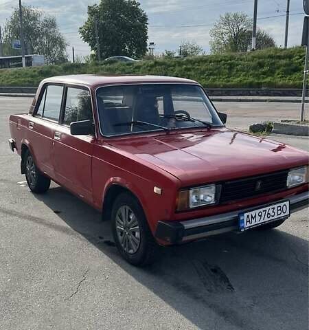Красный ВАЗ 2105, объемом двигателя 1.3 л и пробегом 777 тыс. км за 900 $, фото 1 на Automoto.ua
