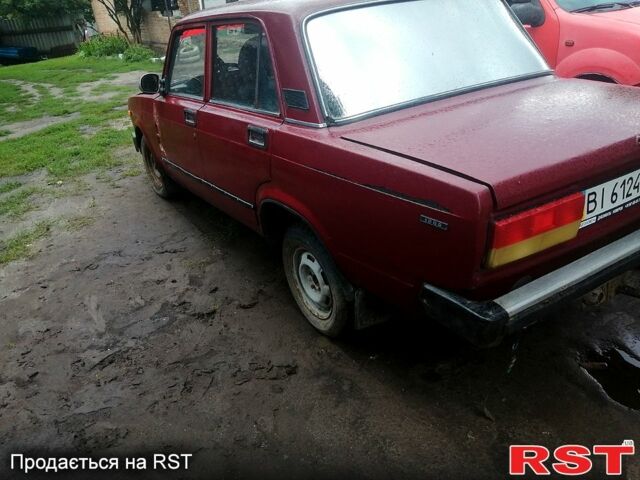 Красный ВАЗ 2105, объемом двигателя 1.3 л и пробегом 152 тыс. км за 350 $, фото 1 на Automoto.ua