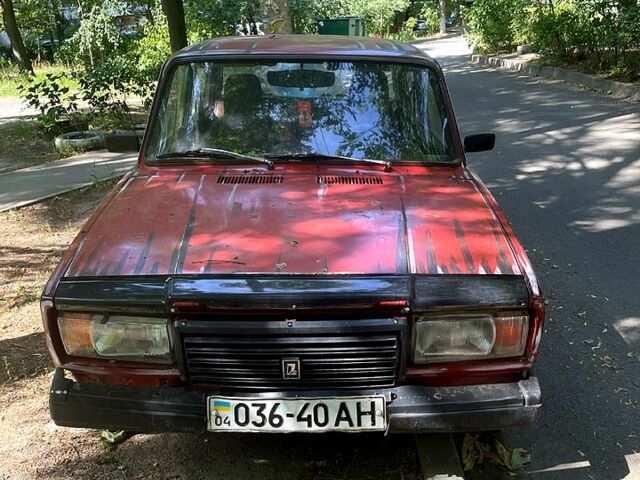 Красный ВАЗ 2105, объемом двигателя 1.5 л и пробегом 114 тыс. км за 360 $, фото 1 на Automoto.ua