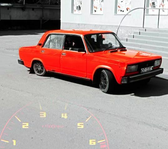 Красный ВАЗ 2105, объемом двигателя 1.3 л и пробегом 200 тыс. км за 380 $, фото 1 на Automoto.ua