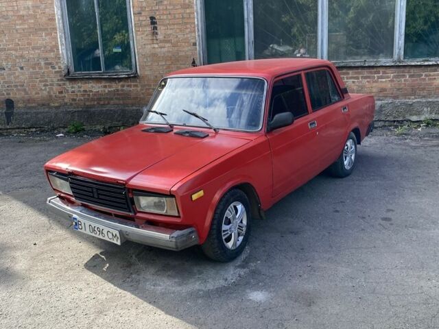 Красный ВАЗ 2105, объемом двигателя 1.5 л и пробегом 140 тыс. км за 550 $, фото 1 на Automoto.ua
