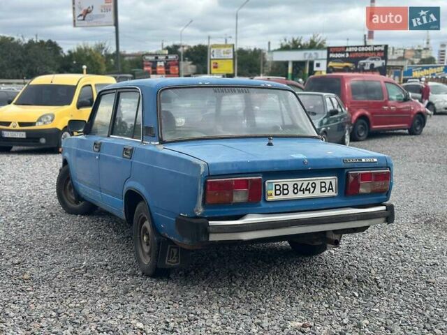 Синий ВАЗ 2105, объемом двигателя 1.29 л и пробегом 200 тыс. км за 450 $, фото 1 на Automoto.ua