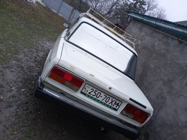 Белый ВАЗ 2107, объемом двигателя 1.6 л и пробегом 78 тыс. км за 475 $, фото 1 на Automoto.ua