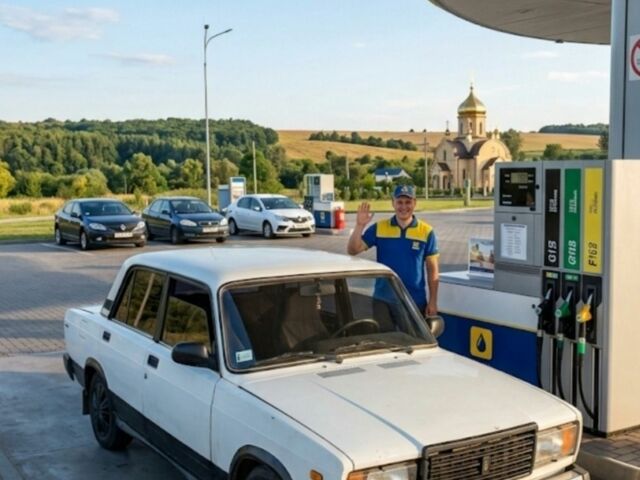 Белый ВАЗ 2107, объемом двигателя 1 л и пробегом 100 тыс. км за 500 $, фото 1 на Automoto.ua