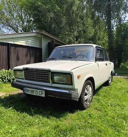 Белый ВАЗ 2107, объемом двигателя 1.45 л и пробегом 60 тыс. км за 1000 $, фото 1 на Automoto.ua