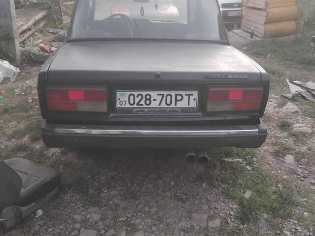 Черный ВАЗ 2107, объемом двигателя 7 л и пробегом 975 тыс. км за 750 $, фото 1 на Automoto.ua
