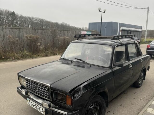 Черный ВАЗ 2107, объемом двигателя 1.5 л и пробегом 73 тыс. км за 550 $, фото 1 на Automoto.ua