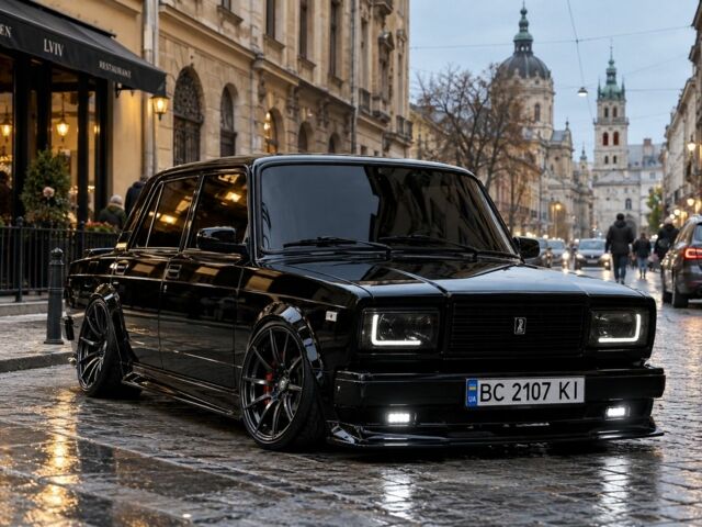 Черный ВАЗ 2107, объемом двигателя 2 л и пробегом 45 тыс. км за 6528 $, фото 1 на Automoto.ua