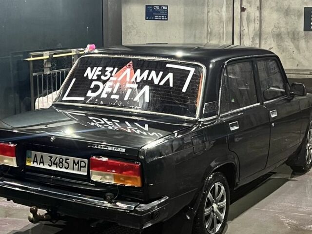 Черный ВАЗ 2107, объемом двигателя 1.5 л и пробегом 150 тыс. км за 1100 $, фото 1 на Automoto.ua