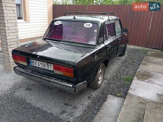Черный ВАЗ 2107, объемом двигателя 1.45 л и пробегом 88 тыс. км за 480 $, фото 1 на Automoto.ua