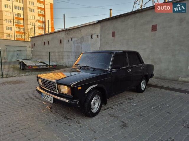 Черный ВАЗ 2107, объемом двигателя 1.7 л и пробегом 86 тыс. км за 999 $, фото 1 на Automoto.ua