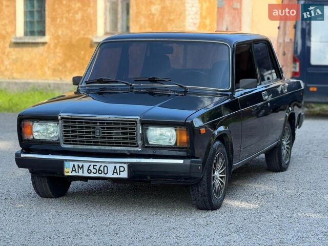 Черный ВАЗ 2107, объемом двигателя 1.6 л и пробегом 67 тыс. км за 1800 $, фото 1 на Automoto.ua