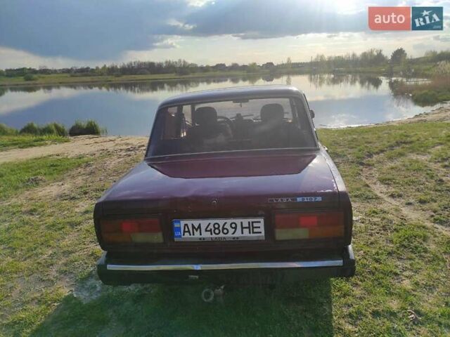 Фиолетовый ВАЗ 2107, объемом двигателя 1.5 л и пробегом 76 тыс. км за 1200 $, фото 1 на Automoto.ua