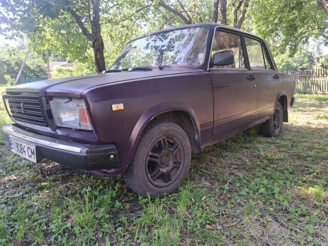 Фиолетовый ВАЗ 2107, объемом двигателя 1.5 л и пробегом 173 тыс. км за 900 $, фото 1 на Automoto.ua
