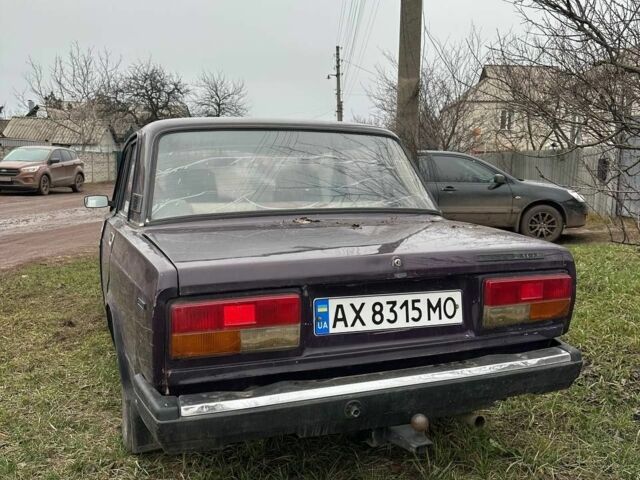 Фиолетовый ВАЗ 2107, объемом двигателя 1.6 л и пробегом 187 тыс. км за 396 $, фото 1 на Automoto.ua