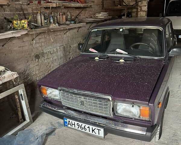 Фиолетовый ВАЗ 2107, объемом двигателя 1.45 л и пробегом 40 тыс. км за 2200 $, фото 1 на Automoto.ua