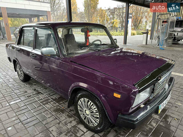 Фиолетовый ВАЗ 2107, объемом двигателя 1.45 л и пробегом 111 тыс. км за 550 $, фото 1 на Automoto.ua
