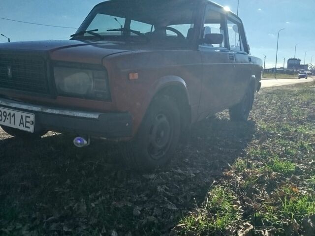 Красный ВАЗ 2107, объемом двигателя 1.45 л и пробегом 2 тыс. км за 1250 $, фото 1 на Automoto.ua