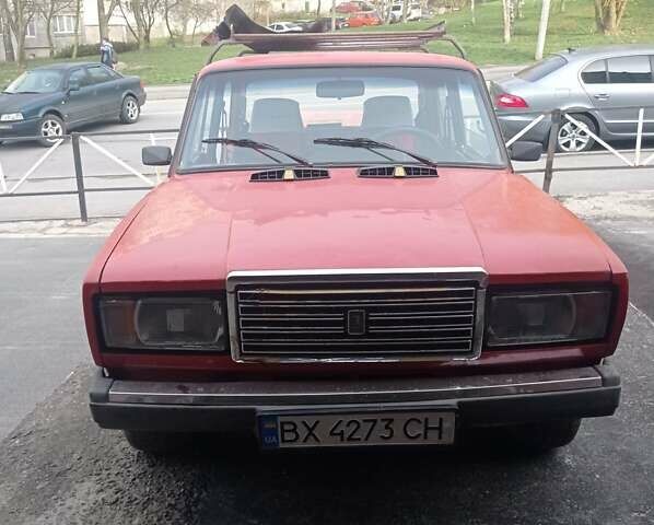 Красный ВАЗ 2107, объемом двигателя 1.45 л и пробегом 220 тыс. км за 850 $, фото 1 на Automoto.ua