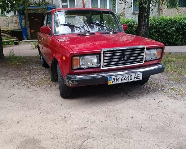 Красный ВАЗ 2107, объемом двигателя 1.45 л и пробегом 97 тыс. км за 900 $, фото 1 на Automoto.ua