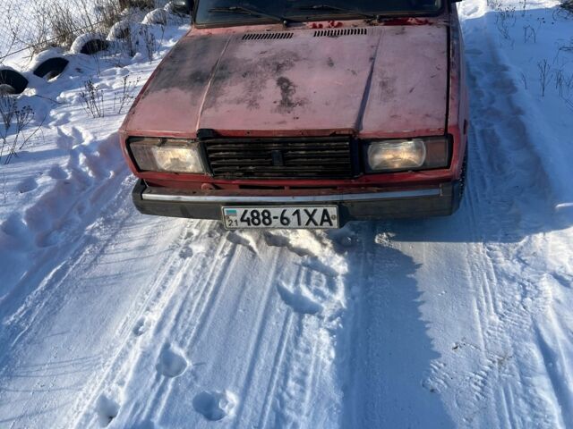 Красный ВАЗ 2107, объемом двигателя 1.5 л и пробегом 123 тыс. км за 347 $, фото 1 на Automoto.ua