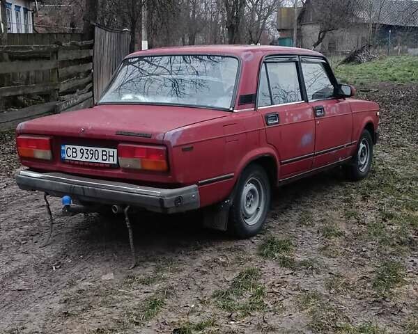 Красный ВАЗ 2107, объемом двигателя 1.5 л и пробегом 100 тыс. км за 650 $, фото 1 на Automoto.ua