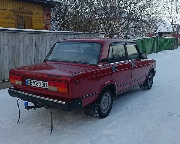 Красный ВАЗ 2107, объемом двигателя 1.45 л и пробегом 100 тыс. км за 650 $, фото 1 на Automoto.ua