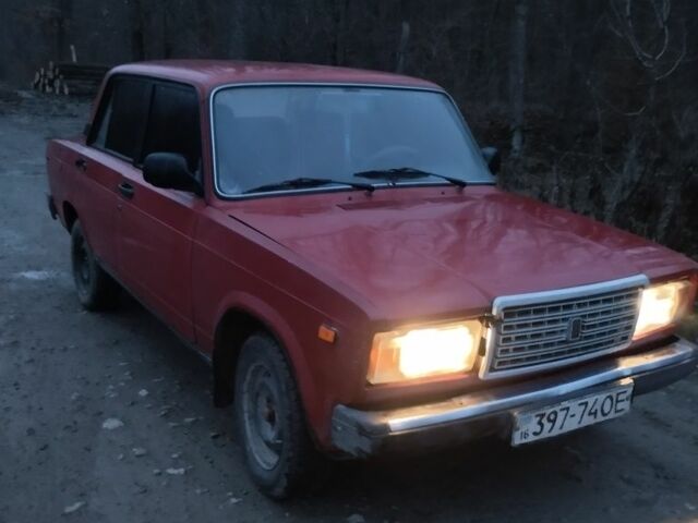 Червоний ВАЗ 2107, об'ємом двигуна 1.6 л та пробігом 110 тис. км за 355 $, фото 1 на Automoto.ua