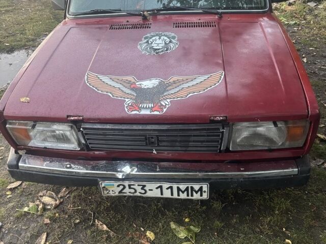 Красный ВАЗ 2107, объемом двигателя 1.3 л и пробегом 3 тыс. км за 656 $, фото 1 на Automoto.ua