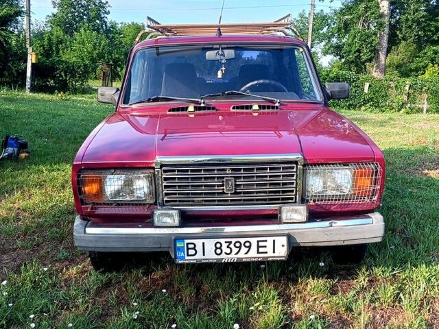 Красный ВАЗ 2107, объемом двигателя 1.6 л и пробегом 101 тыс. км за 1400 $, фото 1 на Automoto.ua