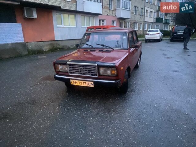 Красный ВАЗ 2107, объемом двигателя 1.6 л и пробегом 116 тыс. км за 1500 $, фото 1 на Automoto.ua