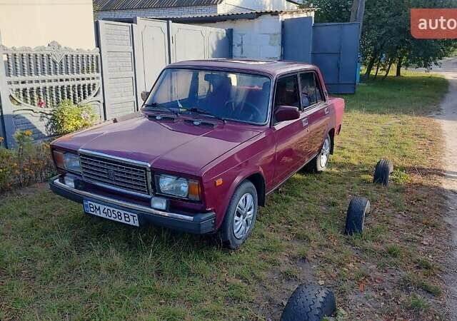 ВАЗ 2107 2003 в Сумах на Automoto.ua Красный ВАЗ 2107, объемом двигателя 1.57 л и пробегом 60 тыс. км за 1500 $, фото 1 на Automoto.ua