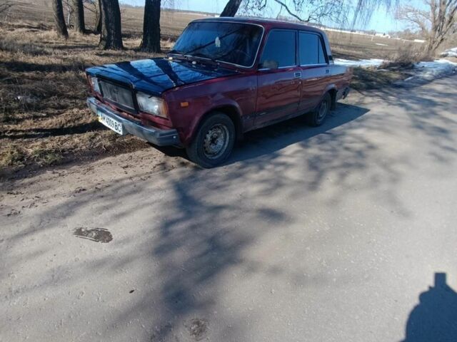 Червоний ВАЗ 2107, об'ємом двигуна 1.6 л та пробігом 87 тис. км за 750 $, фото 1 на Automoto.ua