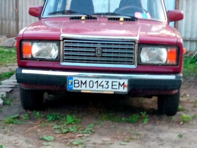 Красный ВАЗ 2107, объемом двигателя 1.5 л и пробегом 94 тыс. км за 1600 $, фото 1 на Automoto.ua