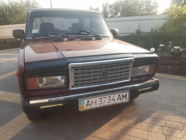 Красный ВАЗ 2107, объемом двигателя 1.5 л и пробегом 159 тыс. км за 1250 $, фото 1 на Automoto.ua