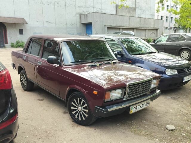 Червоний ВАЗ 2107, об'ємом двигуна 0 л та пробігом 222 тис. км за 1200 $, фото 1 на Automoto.ua