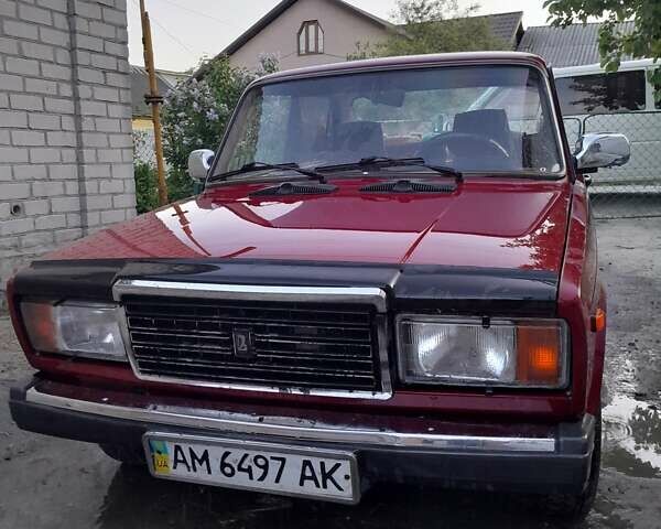 Красный ВАЗ 2107, объемом двигателя 1.5 л и пробегом 74 тыс. км за 1700 $, фото 1 на Automoto.ua
