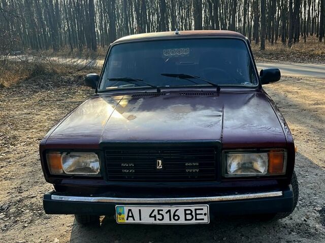 Красный ВАЗ 2107, объемом двигателя 1.5 л и пробегом 98 тыс. км за 1300 $, фото 1 на Automoto.ua