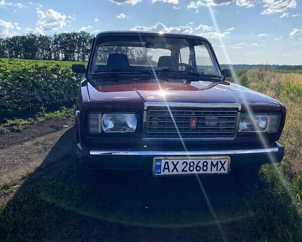 Красный ВАЗ 2107, объемом двигателя 1.5 л и пробегом 48 тыс. км за 2400 $, фото 1 на Automoto.ua