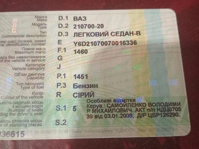 Сірий ВАЗ 2107, об'ємом двигуна 1.5 л та пробігом 65 тис. км за 1300 $, фото 1 на Automoto.ua