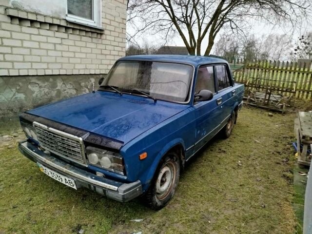 Синий ВАЗ 2107, объемом двигателя 1.6 л и пробегом 200 тыс. км за 449 $, фото 1 на Automoto.ua