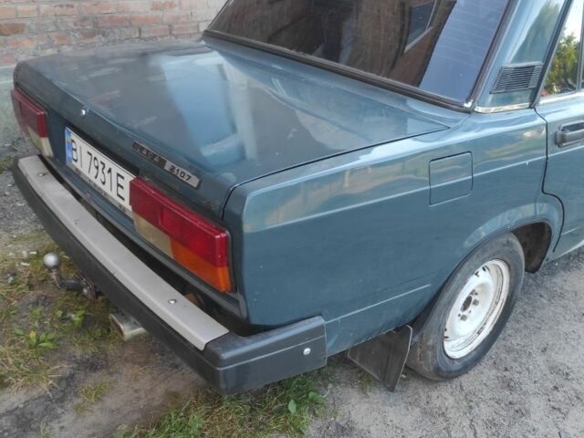 Синий ВАЗ 2107, объемом двигателя 1.5 л и пробегом 59 тыс. км за 1329 $, фото 1 на Automoto.ua