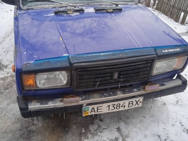 Синий ВАЗ 2107, объемом двигателя 1 л и пробегом 3 тыс. км за 581 $, фото 1 на Automoto.ua