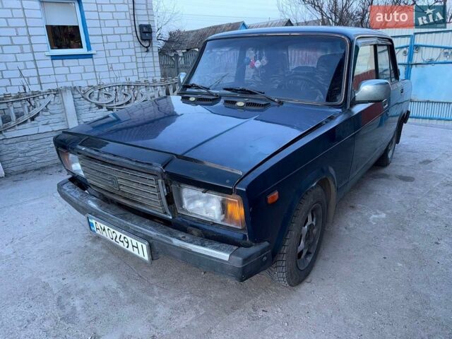 Синий ВАЗ 2107, объемом двигателя 1.3 л и пробегом 160 тыс. км за 650 $, фото 1 на Automoto.ua