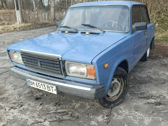 Синій ВАЗ 2107, об'ємом двигуна 1.3 л та пробігом 180 тис. км за 565 $, фото 1 на Automoto.ua
