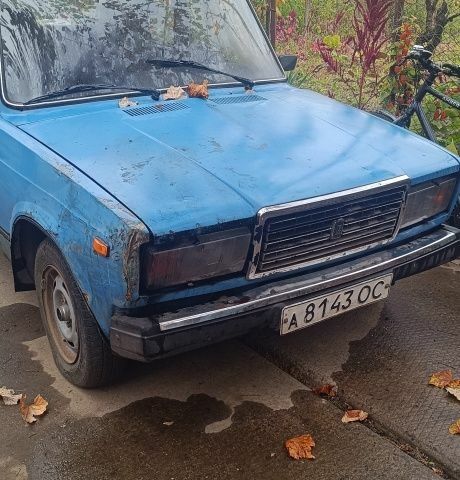 Синий ВАЗ 2107, объемом двигателя 1 л и пробегом 12 тыс. км за 310 $, фото 1 на Automoto.ua