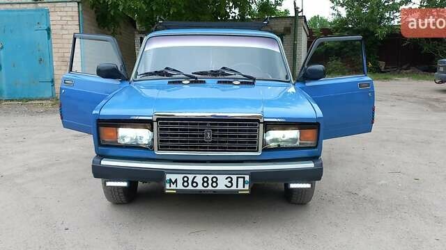 Синий ВАЗ 2107, объемом двигателя 1.5 л и пробегом 168 тыс. км за 900 $, фото 1 на Automoto.ua