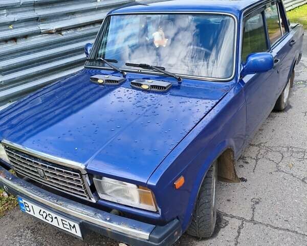 Синій ВАЗ 2107, об'ємом двигуна 1.29 л та пробігом 400 тис. км за 900 $, фото 1 на Automoto.ua